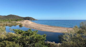 Plage vue de la villa Casa Blue